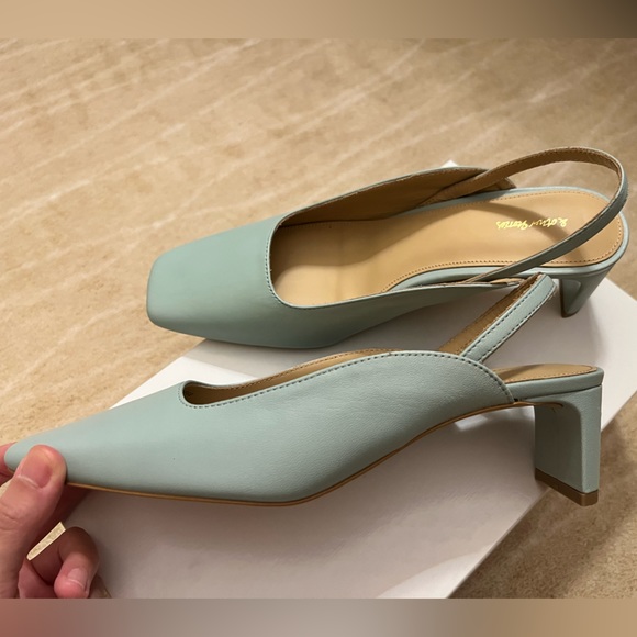 NWT & Other Stories Square Toe Kitten Heel Mules Sz 6.5/ EU 36 - Picture 8 of 12